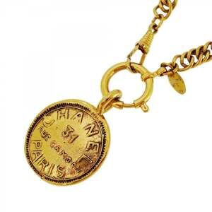 Chanel Cambon Circle Necklace in GP-plated Gold for Women